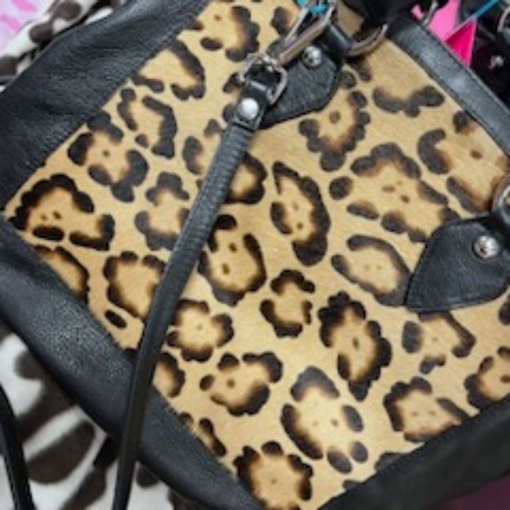 Innune Calf hair, genuine leather handbag